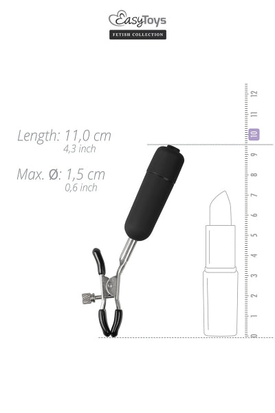 Pinces à tétons vibrantes  - Easytoys Fetish Collection - Eveil Secret