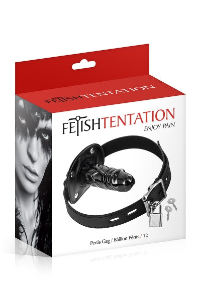 Mordaza con dildo interno - Fetish Tentation