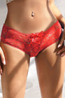 Culotte ouverte dentelle O Rouge - Litolu Lingerie - Eveil Secret