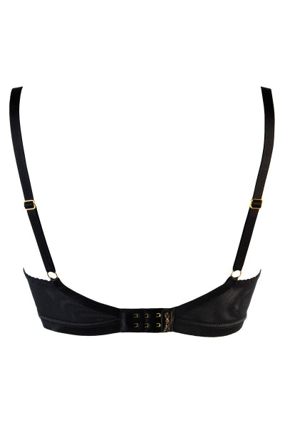 Soutien-gorge tulle et dentelle noir V-10711 - Axami - Eveil Secret