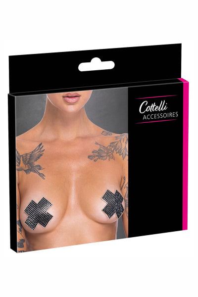 Cubrepezones cruz - Cotelli Accesorios