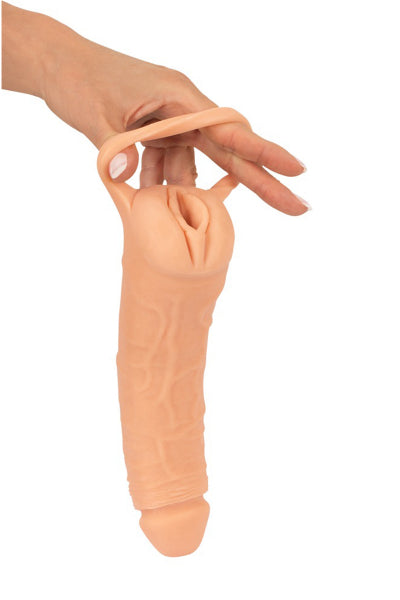 Extensión de pene 23,8 cm + Masturbador - Nature Skin