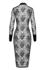 Robe fourreau Noirelle F376 - Noir Handmade
