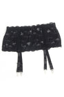 Porte-jarretelles dentelle large Noir - Litolu Lingerie - Eveil Secret