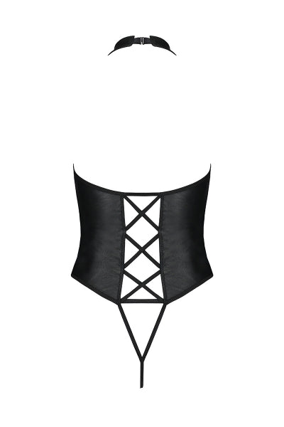 Body ouvert faux cuir Nancy - Passion