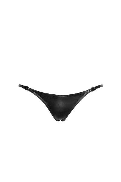 Tanga P012 efecto piel de cocodrilo wetlook