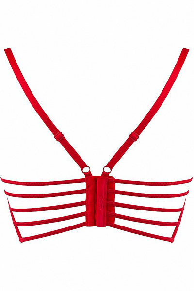 Sujetador de encaje rojo V-9691 - Axami