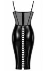 Robe mi-longue Do Not Disturb F408 - Noir Handmade