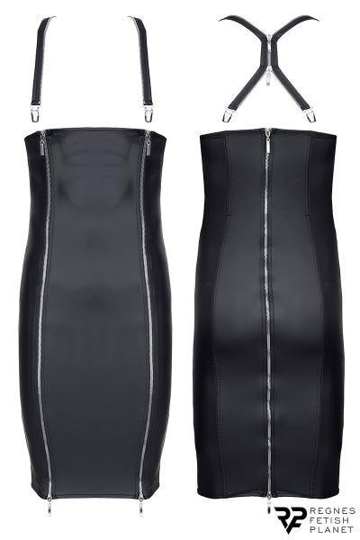 Vestido con cremallera y tirantes extraíbles - Regnes