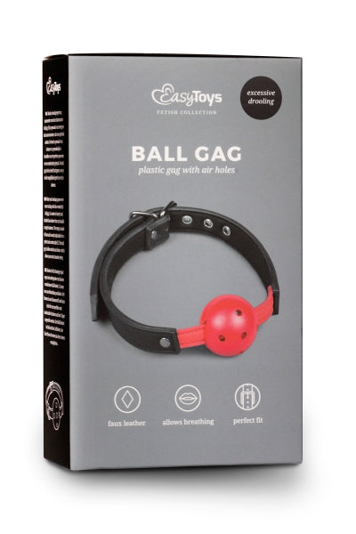 Mordaza con bola con bola roja - EasyToys Fetish Collection
