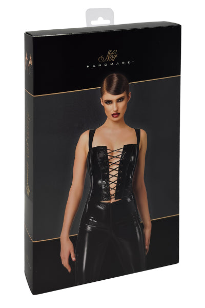 Corsé de vinilo Dominae F379 - Noir Handmade