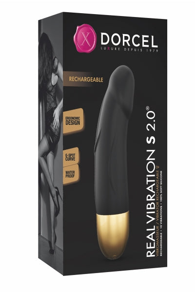 Vibro rechargeable Real Vibration gold S 2.0 - Dorcel - Eveil Secret