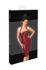 Robe mi-longue Dark Romance F396 - Noir Handmade