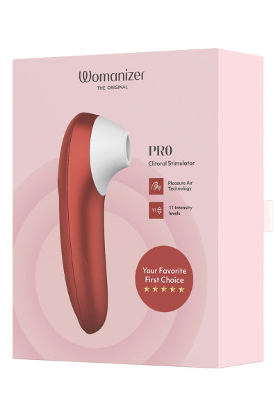 Stimulateur clitoridien Womanizer Pro rouge - Eveil Secret