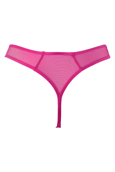 String Rose tulle et broderies V-10258 - Axami