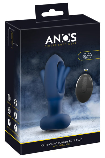 Juguete anal vibrador con lengua oscilante - Anos