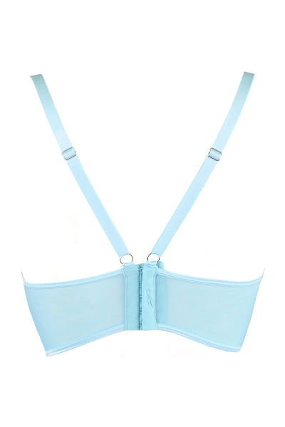 Soutien-gorge dentelle bleu V-10121 - Axami