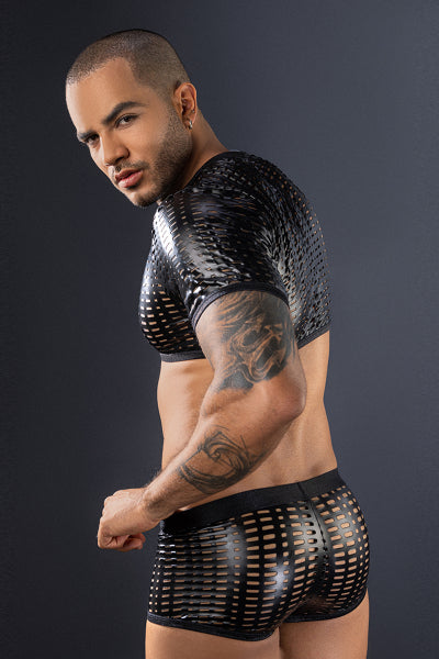 Ensemble top et boxer noir - J Lingerie