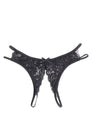 String ouvert dentelle Noir - Litolu Lingerie - Eveil Secret