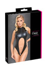 Body noir ouvert à l'entrejambe - Cotelli Lingerie