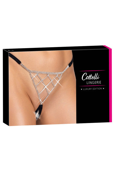 String ouvert strass - Cotelli Lingerie - Eveil Secret