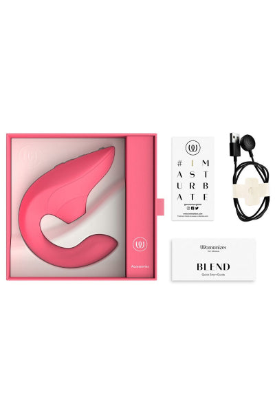 Estimulador dual Womanizer Blend color rosa vibrante