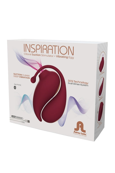 Huevo vibrador y estimulador clitoriano conectados Inspiration