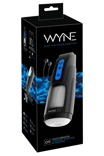 Masturbateur rotatif et va-et-vient avec gémissements WYNE n°09