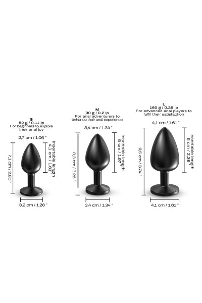 Plug anal en métal Onix Plug L - Dorcel - Eveil Secret
