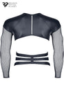 T-shirt harnais wetlook et maille - Regnes - Eveil Secret