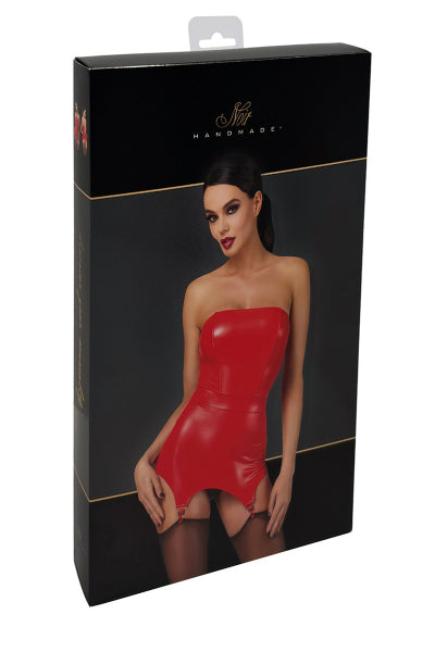 Corsé con ligueros Bombshell F368 - Noir Handmade