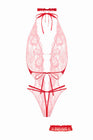 Ensemble body ouvert Renee rouge - Christine