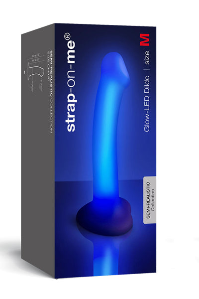 Dildo luminoso violeta - Strap-On-Me
