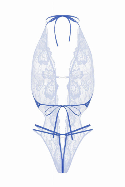 Body string ouvert Renee bleu - Christine