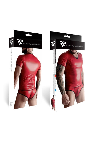 Camiseta efecto mojado roja - Regnes