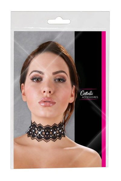 Collar bordado con pedrería - Cotelli Accessoires
