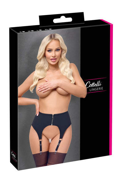 Porte-jarretelles noir mat - Cottelli LINGERIE - Eveil Secret