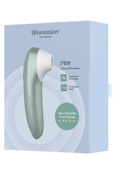 Stimulateur clitoridien Womanizer Pro turquoise - Eveil Secret