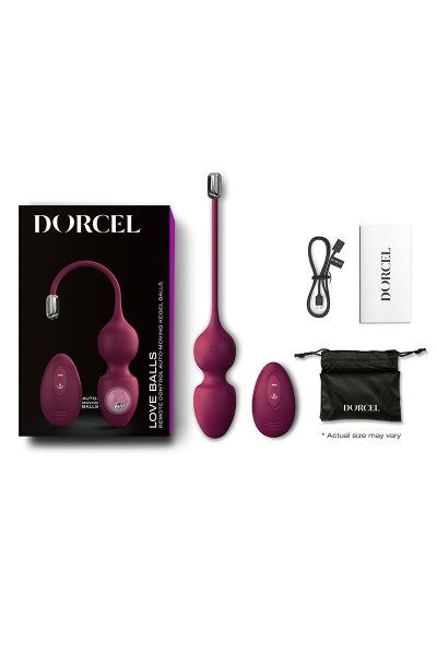 Love balls télécommandées bordeaux - Dorcel - Eveil Secret