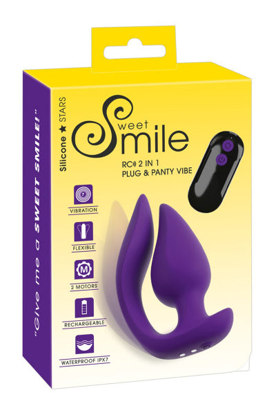 Vibrador y estimulador externo 2 en 1 - Sweet Smile